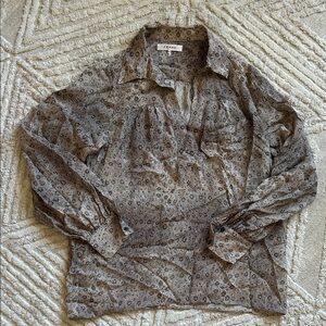 Frame silk Women's animal print Blouse